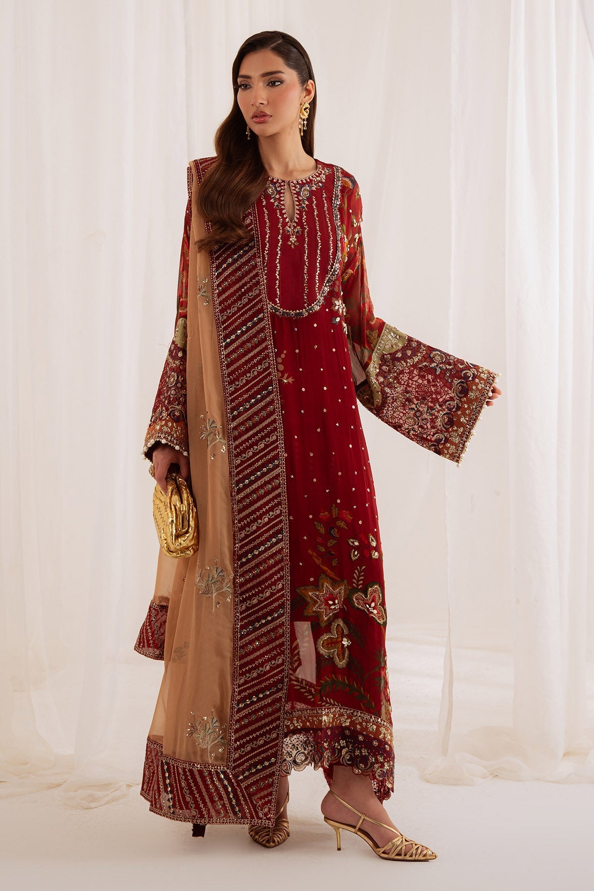 Nureh | Omara Formals | NEL-92 by Nureh - Designer Dress  - Type : Ladies Clothes - Available at Libayah - 100% Original 