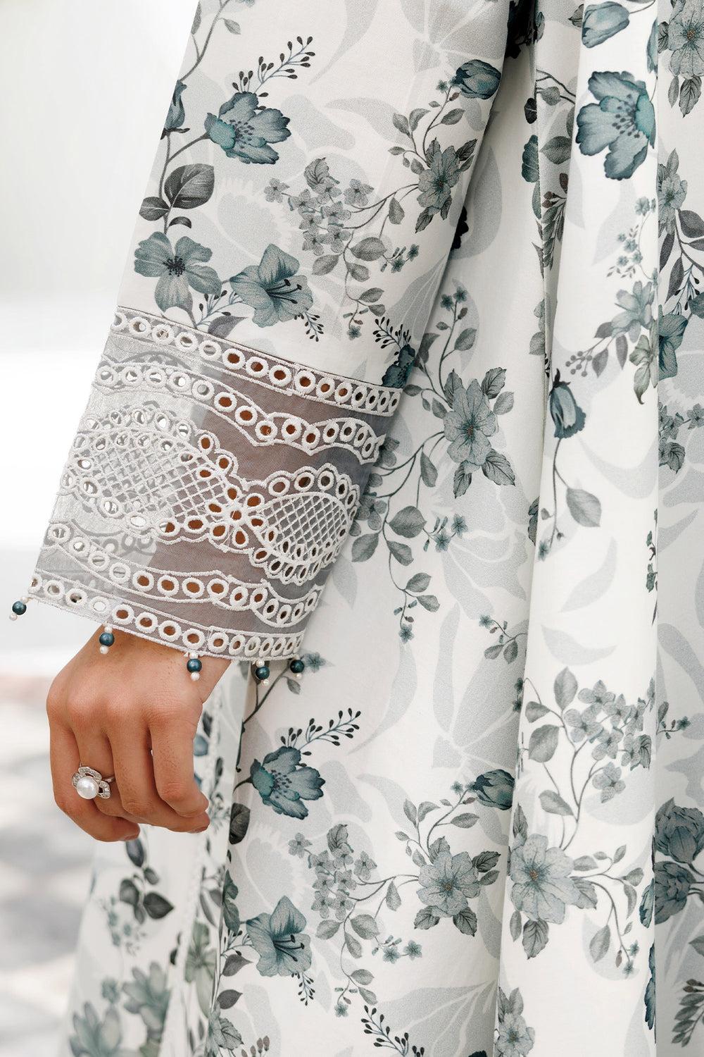 Farasha | Printed Essentials | Smokey Sea by Farasha - Designer Dress  - Type : Ladies Clothes - Available at Libayah - 100% Original 