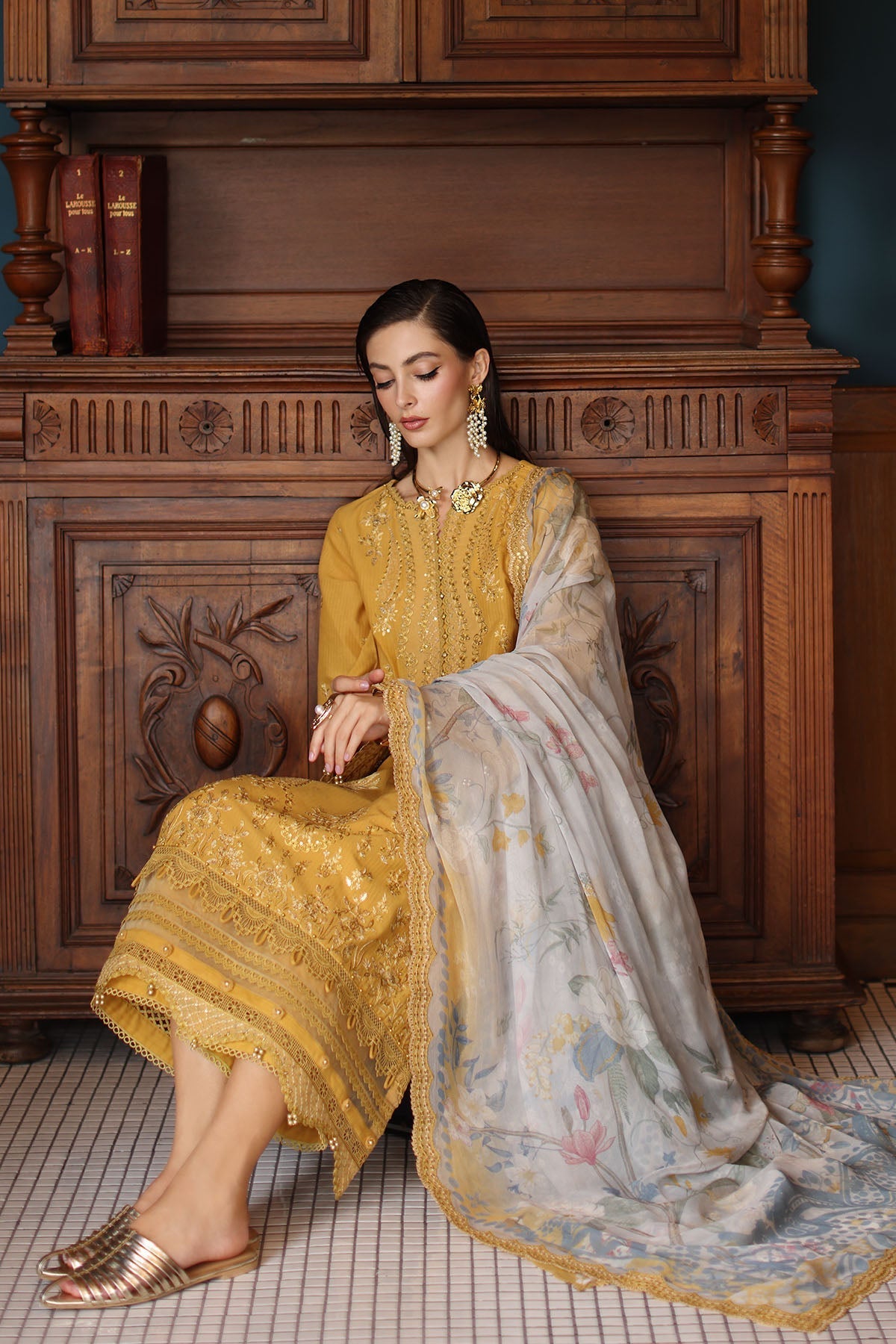 Nureh | Maya Lawn | NS-155 by Nureh - Designer Dress - Type: Ladies Clothes - Available at Libayah - 100% Original