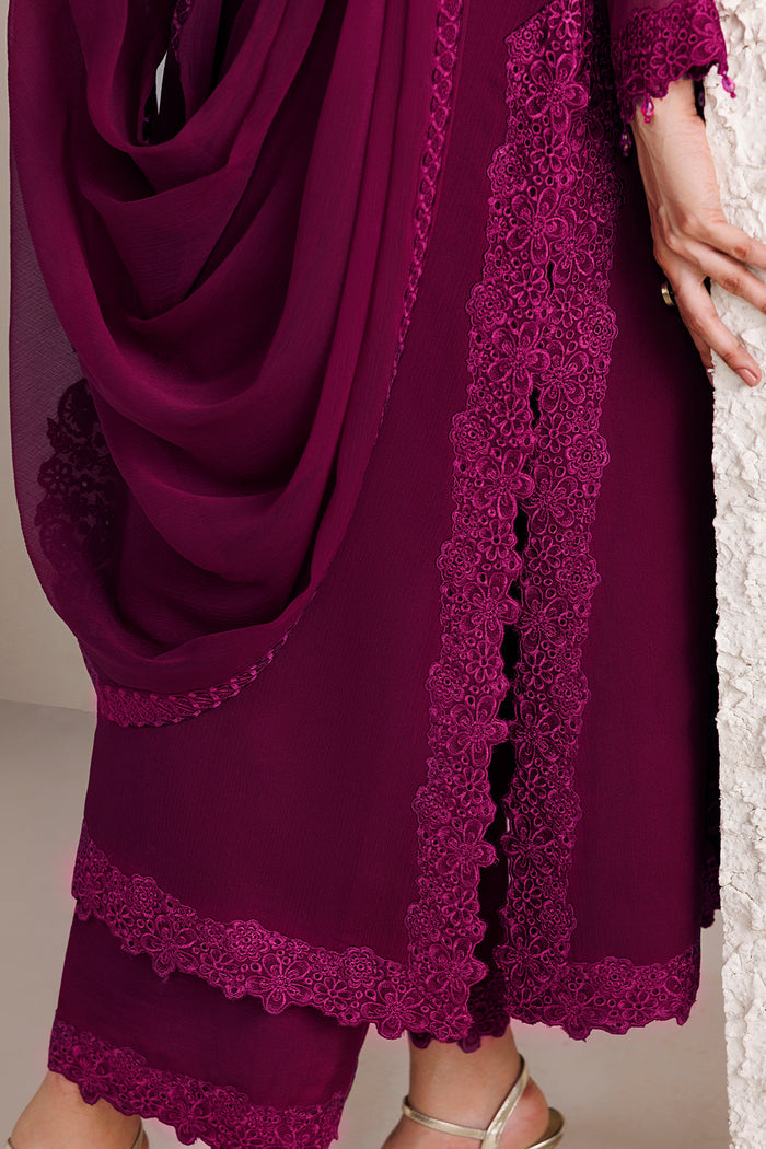Farasha | Chiffon Essentials 26 | Rouge Divine by Farasha - Designer Dress  - Type : Ladies Clothes - Available at Libayah - 100% Original 