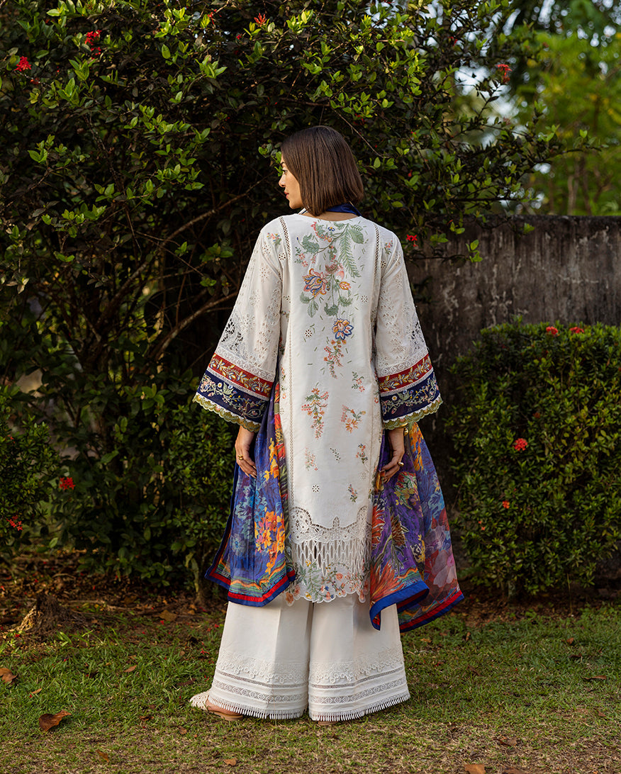 Esmel | Mon Tresor Luxe Lawn 26 | Clair De Lune by Esmel - Designer Dress - Type : Luxury Dress - Available at Libayah - 100% Original