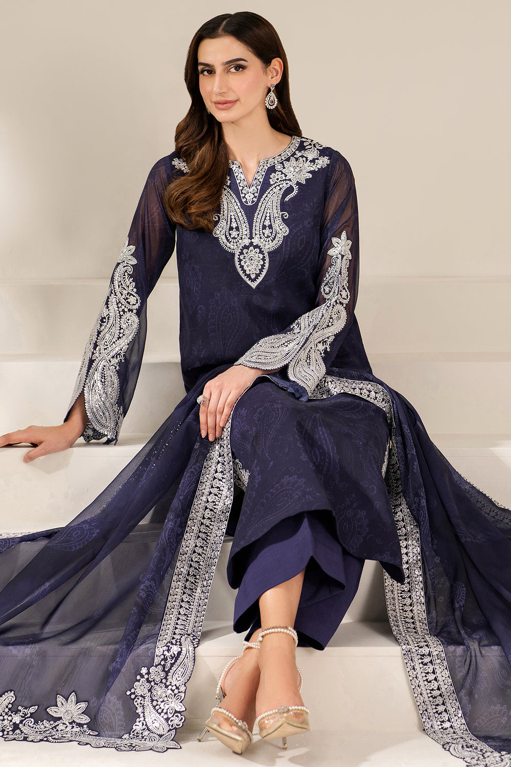 Farasha | Fiorella Formals | Blue Dazzle by Farasha - Designer Dress  - Type : Ladies Clothes - Available at Libayah - 100% Original 