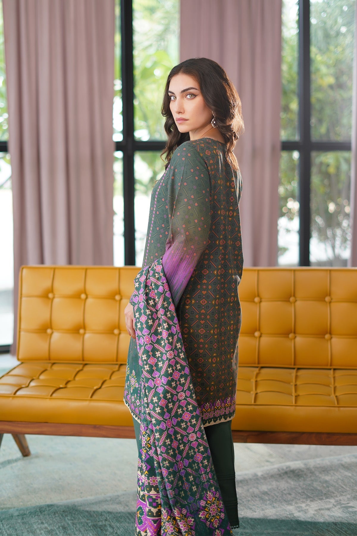 Sahar | Autumn Winter 2024 | Jade Mirage by Sahar - Designer Dress - Type: Ladies Clothes - Available at Libayah - 100% Original