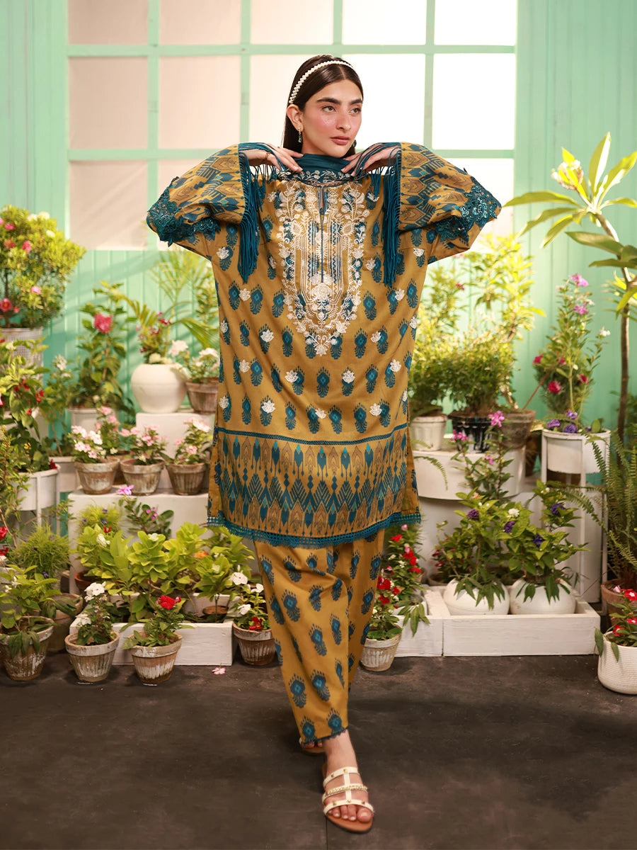 Salitex | Izel Lawn 24 | RADIANCE - LUXURY LAWN EMBROIDERED SUIT by Salitex - Designer Dress - Type: Casuals - Available at Libayah - 100% Original