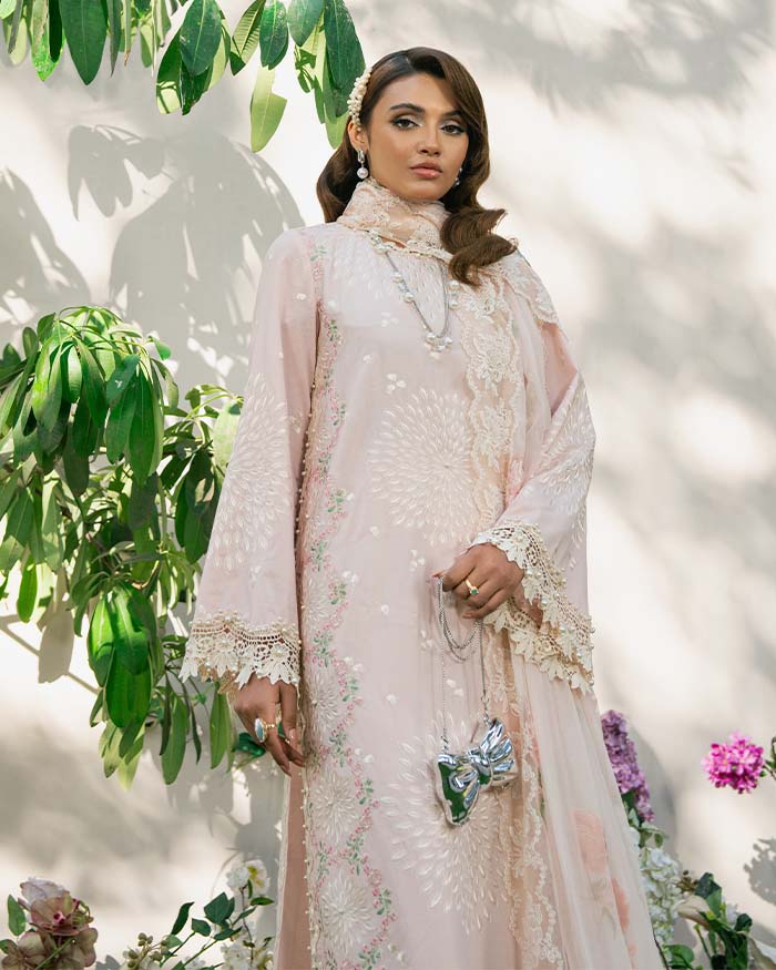 Zevk | Flora Festive Lawn | LOTUS by Zevk - Designer Dress - Type: Ladies Clothes - Available at Libayah - 100% Original