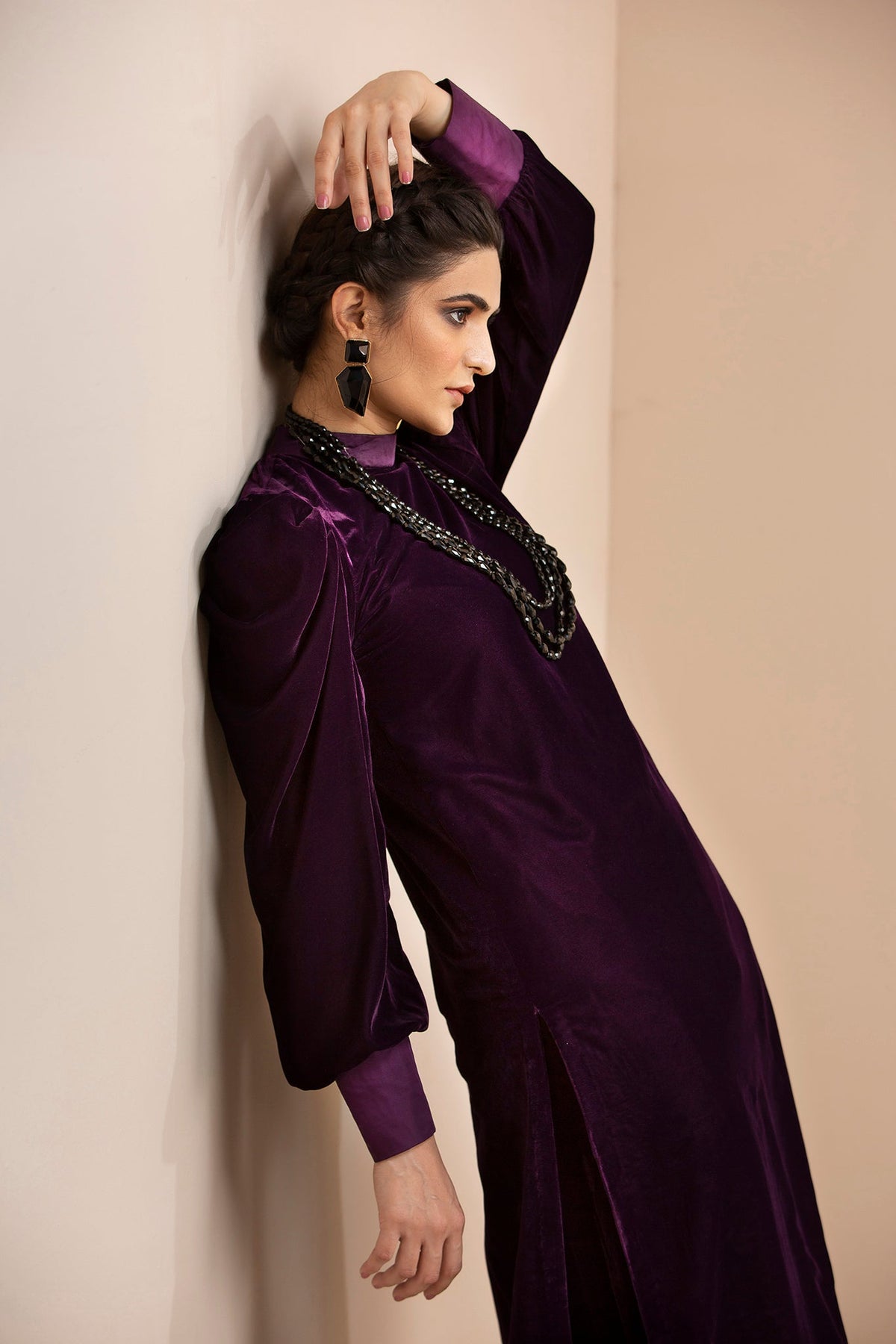 Hana | Mavi Velvets | VLT009 by Hana - Designer Dress - Type: Ladies Clothes - Available at Libayah - 100% Original