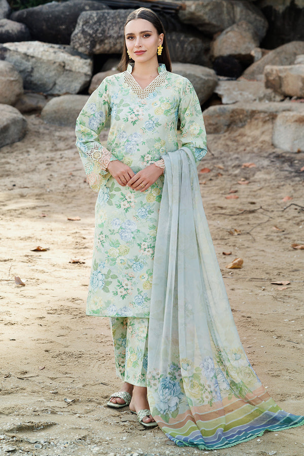 Farasha | Printed Essentials | Mint Bloom by Farasha - Designer Dress - Type: Ladies Clothes - Available at Libayah - 100% Original