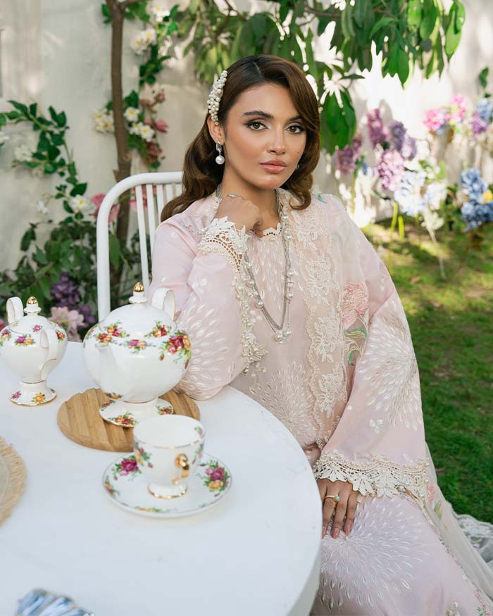 Zevk | Flora Festive Lawn | LOTUS by Zevk - Designer Dress - Type: Ladies Clothes - Available at Libayah - 100% Original