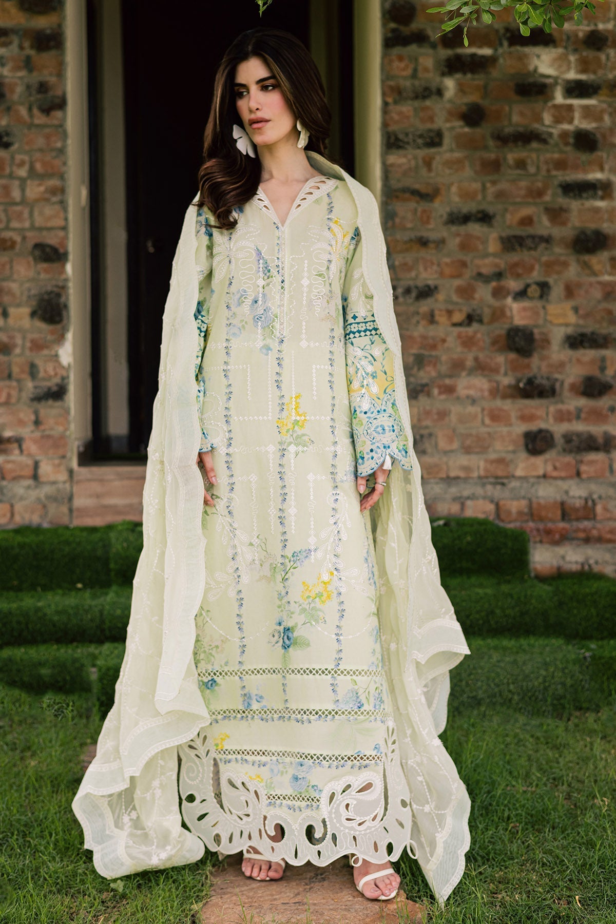 Nureh | Raha Lawn | NE-259 by Nureh - Designer Dress  - Type : Ladies Clothes - Available at Libayah - 100% Original 