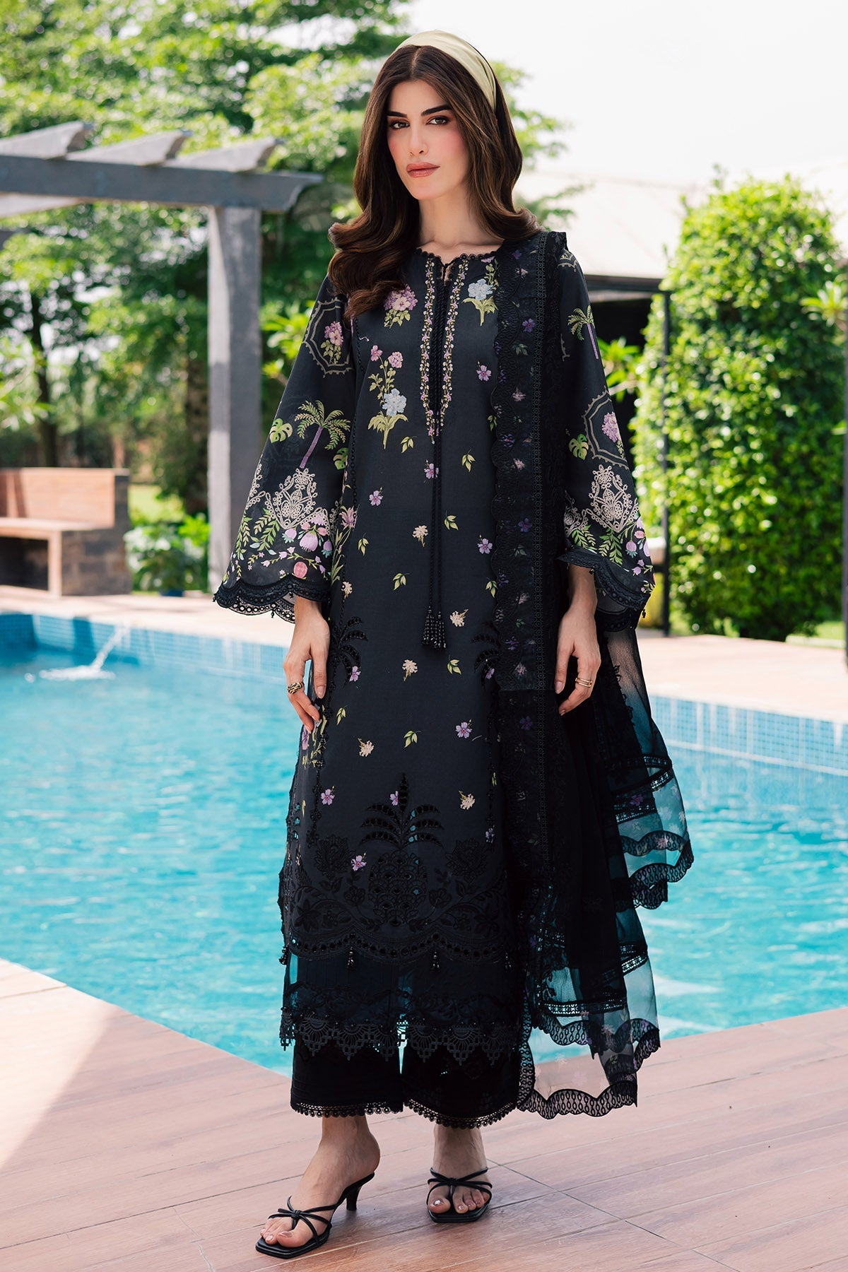 Nureh | Raha Lawn | NE-263 by Nureh - Designer Dress  - Type : Ladies Clothes - Available at Libayah - 100% Original 