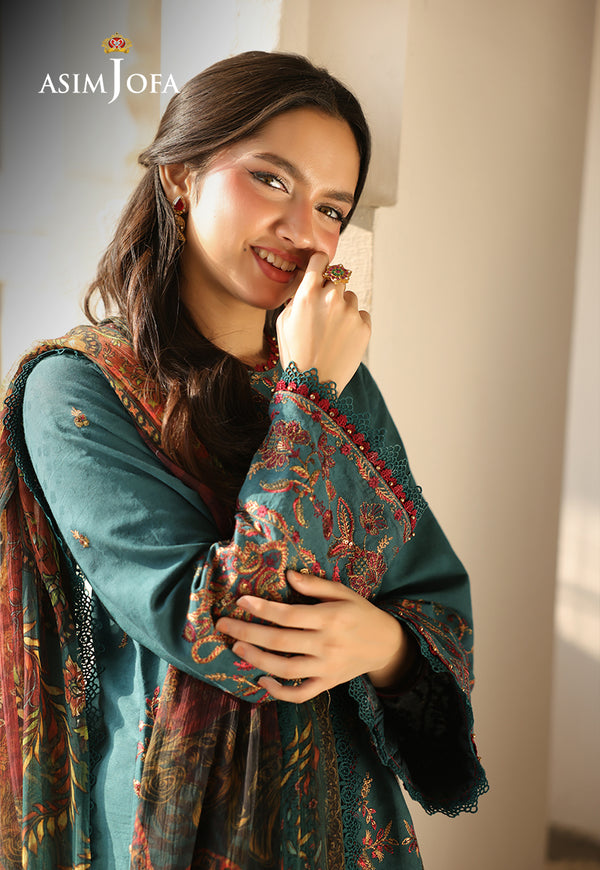 Asim Jofa | Summer Rhapsody | AJUBU-03 Embroidered Jacquard by Asim Jofa - Designer Dress  - Type : Ladies Clothes - Available at Libayah - 100% Original 