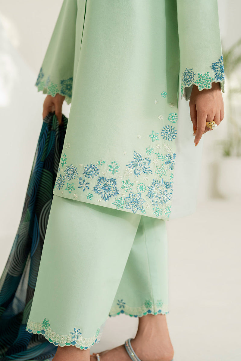Farasha | Thread Lines Embroidered | Green Meadow by Farasha - Designer Dress  - Type : Ladies Clothes - Available at Libayah - 100% Original 