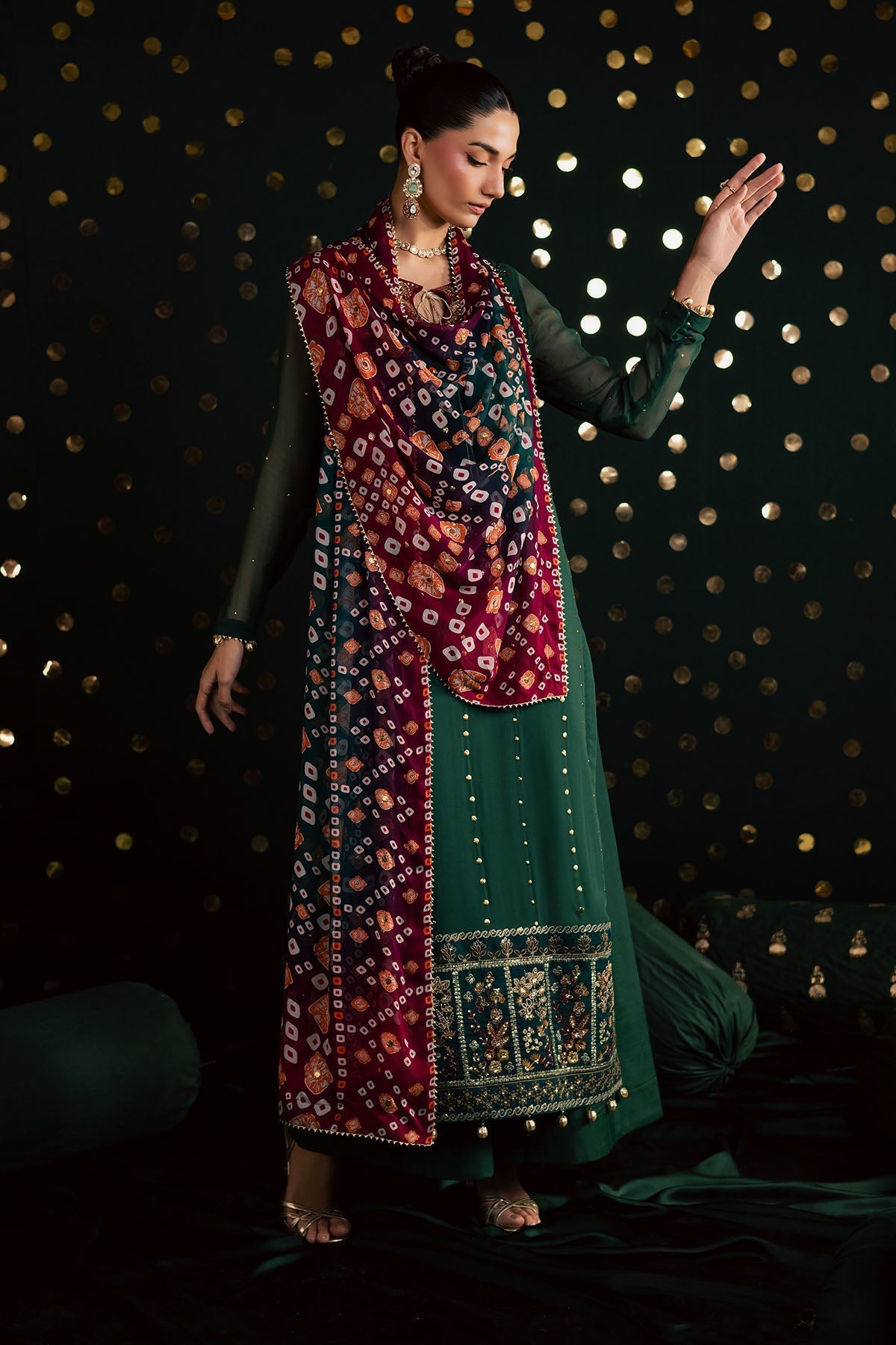 Nureh | Mukeshkari Formals | MK-20 - Designer Dress - Type : Ladies Clothes - Available at Libayah - 100% Original