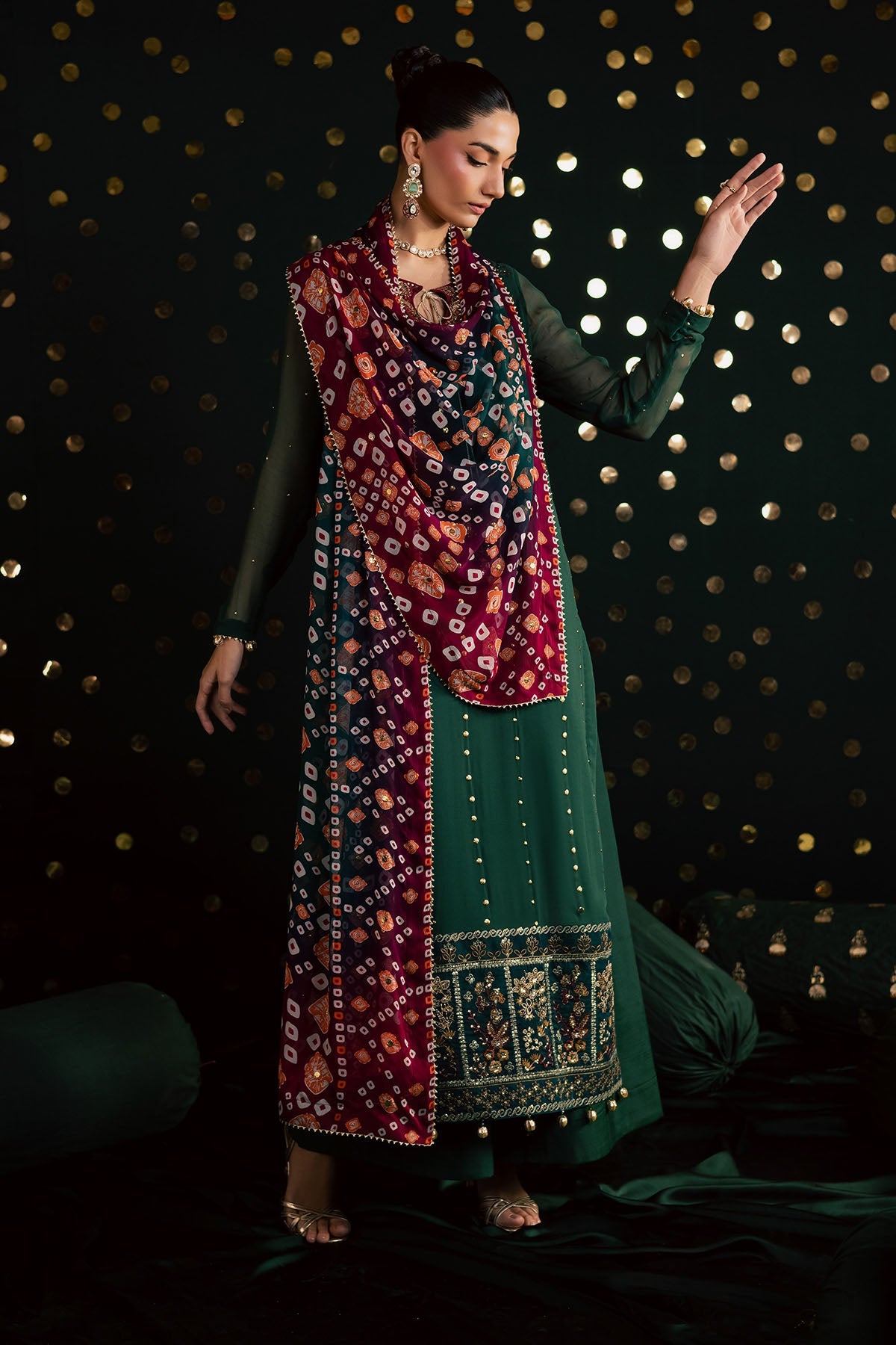 Nureh | Mukeshkari Formals | MK-20 - Designer Dress - Type : Ladies Clothes - Available at Libayah - 100% Original