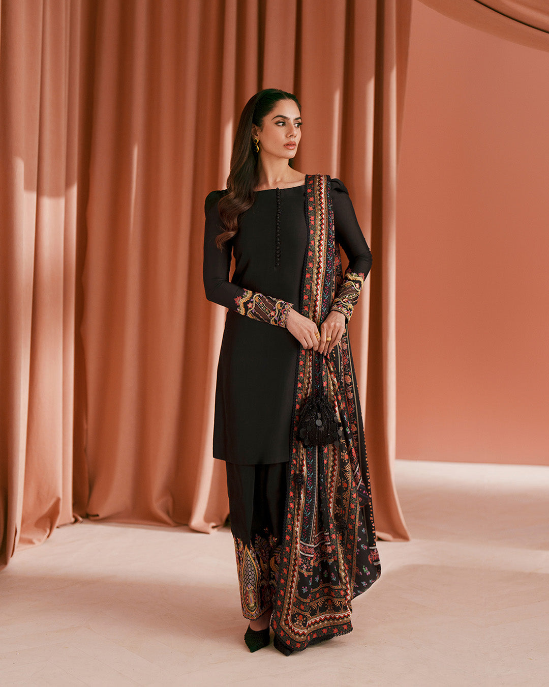 Faiza Saqlain | Roim Silk Edit | Lulia by Faiza Saqlain - Designer Dress  - Type : Luxury Dress - Available at Libayah - 100% Original 