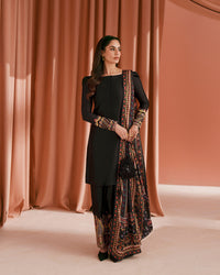Faiza Saqlain | Roim Silk Edit | Lulia by Faiza Saqlain - Designer Dress  - Type : Luxury Dress - Available at Libayah - 100% Original 