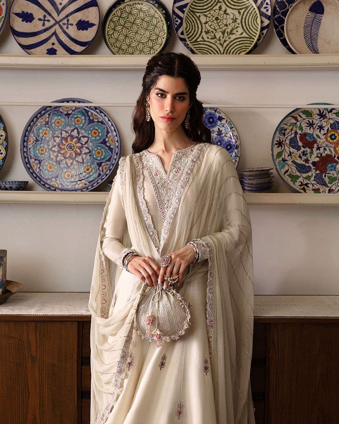Faiza Saqlain | Mehermah Luxe Formals | Sabina by Faiza Saqlain - Designer Dress - Type: Ladies Clothes - Available at Libayah - 100% Original