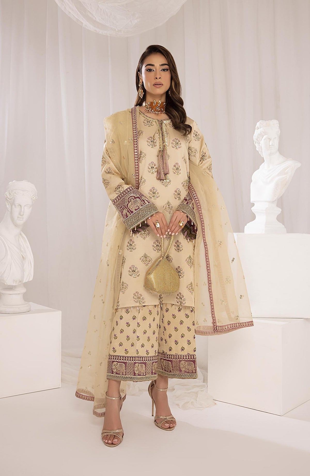 Mina Kashif | Luxury Pret | MK23-17 by Mina Kashif - Designer Dress - Type: Formal - Available at Libayah - 100% Original