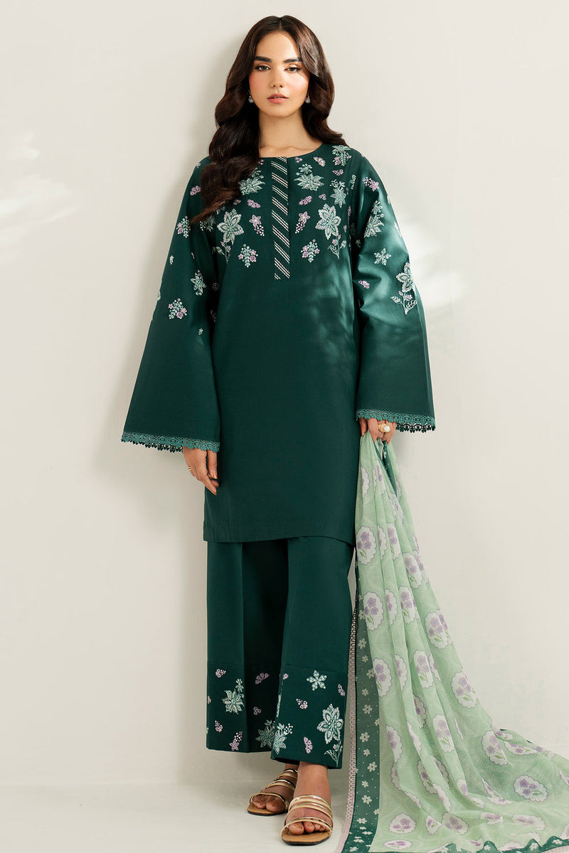 Farasha | Thread Lines Embroidered | Turquoise Bliss by Farasha - Designer Dress  - Type : Ladies Clothes - Available at Libayah - 100% Original 