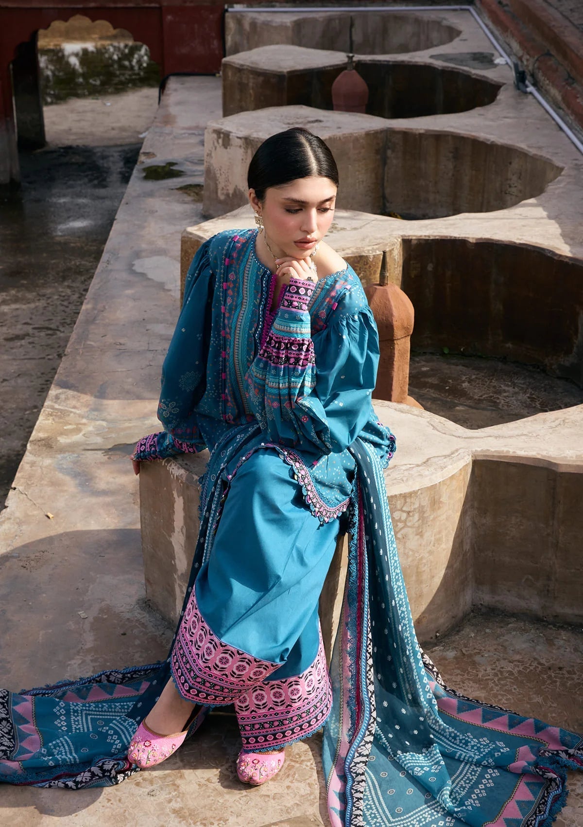 Kahf Premium | Prints Collection 26 | KPS-4A FALAK ARA - by Libayah - Registered Vendor of : Kahf Premium - 100% Original Designer Dress