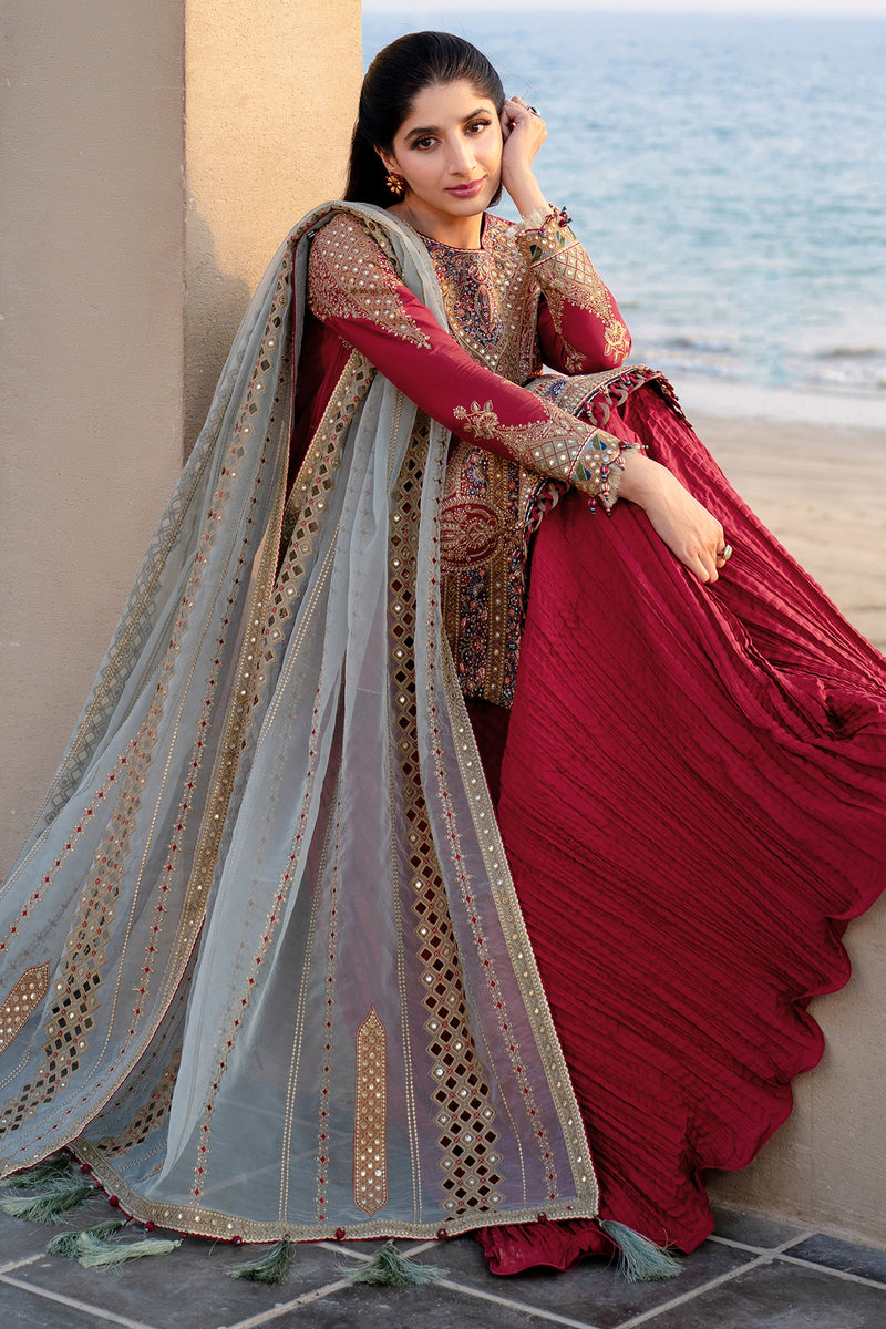Jazmin | Shahkaar Luxury Lawn 25 | SL25-D5 by Jazmin - Designer Dress - Type: Ladies Clothes - Available at Libayah - 100% Original