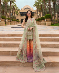 Faiza Saqlain | AYA - Unstitched Luxury Lawn '26 | Eldira by Faiza Saqlain - Designer Dress  - Type : Ladies Clothes - Available at Libayah - 100% Original 