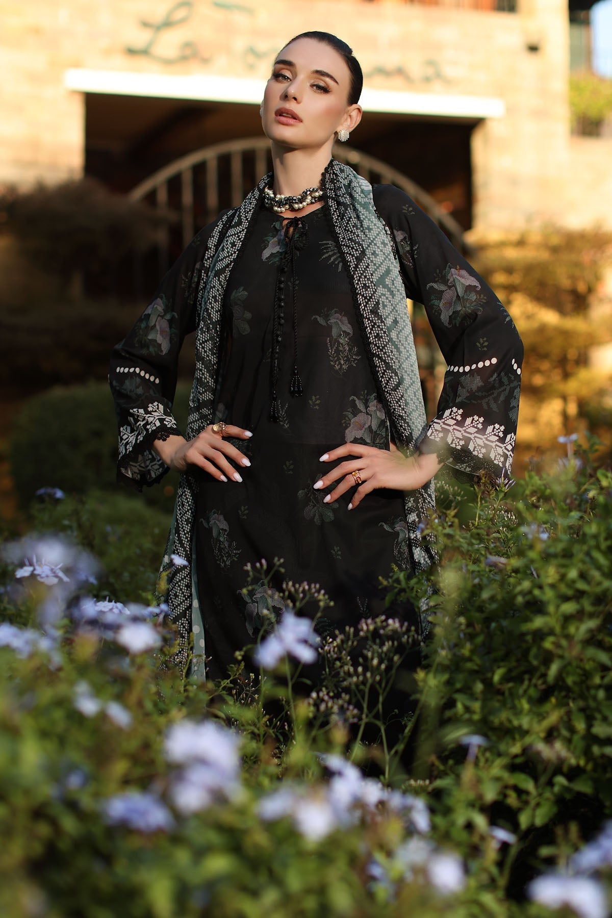 Nureh | Signature Prints 26 | SP-198 by Nureh - Designer Dress  - Type : Ladies Clothes - Available at Libayah - 100% Original 