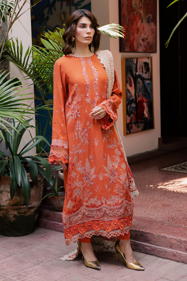 Nureh | Exclusive Leather Peach | NE-184 by Nureh - Designer Dress - Type : Ladies Clothes - Available at Libayah - 100% Original 