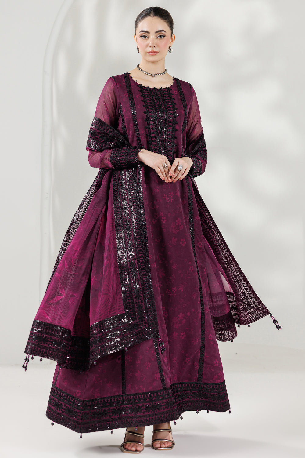 Farasha | Formals 26 | Violet Eclips - Designer Dress - Type : Ladies Clothes - Available at Libayah - 100% Original