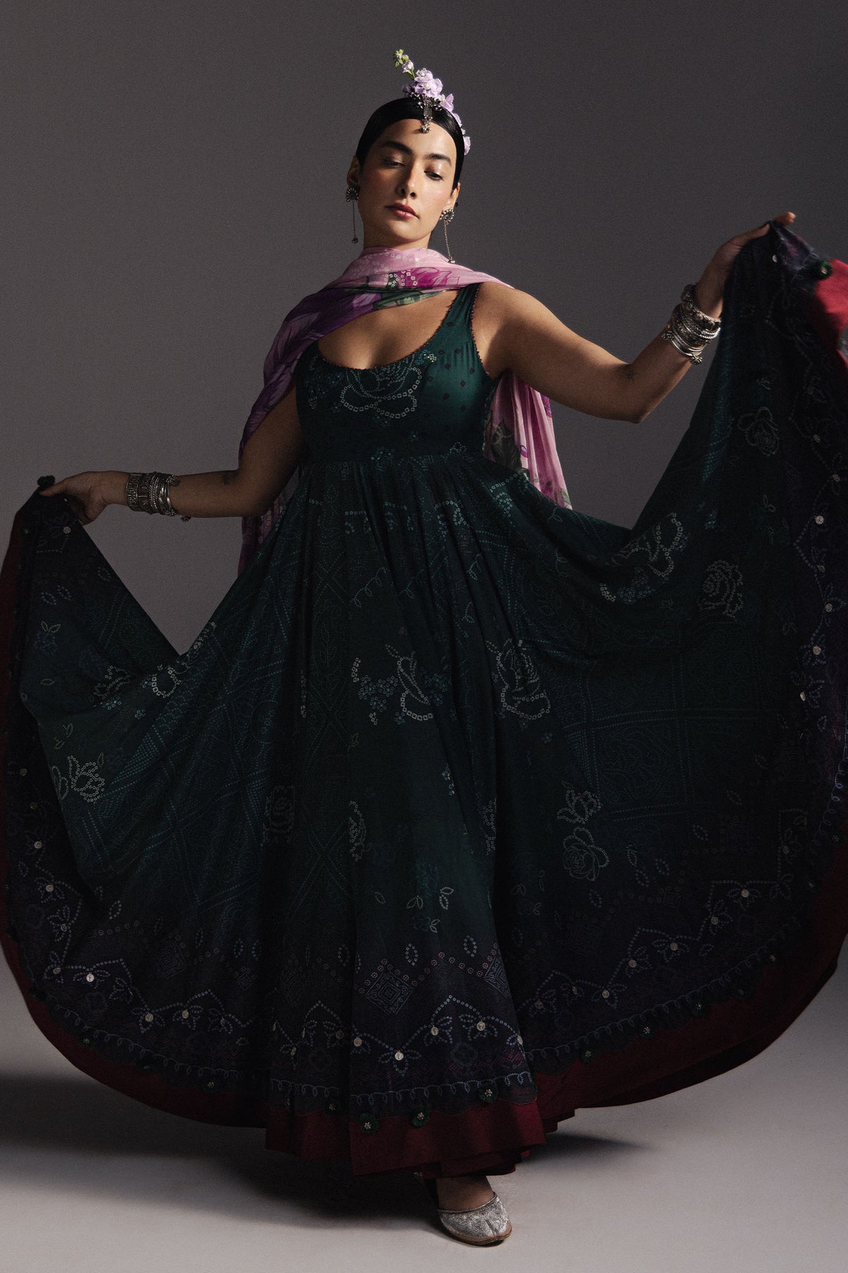 Zara Shahjahan | Anarkali 26 | Nayab-D4 - Designer Dress - Type : Ladies Clothes - Available at Libayah - 100% Original
