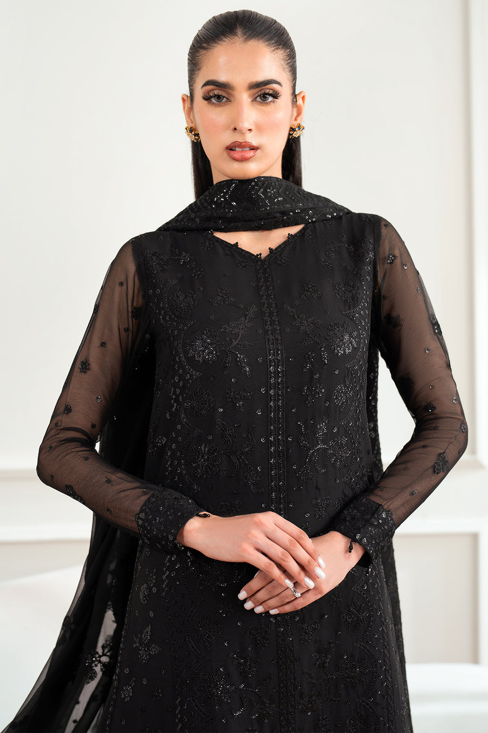 Farasha | Essence Formals 25 | Dark Whisper by Farasha - Designer Dress  - Type : Ladies Clothes - Available at Libayah - 100% Original 