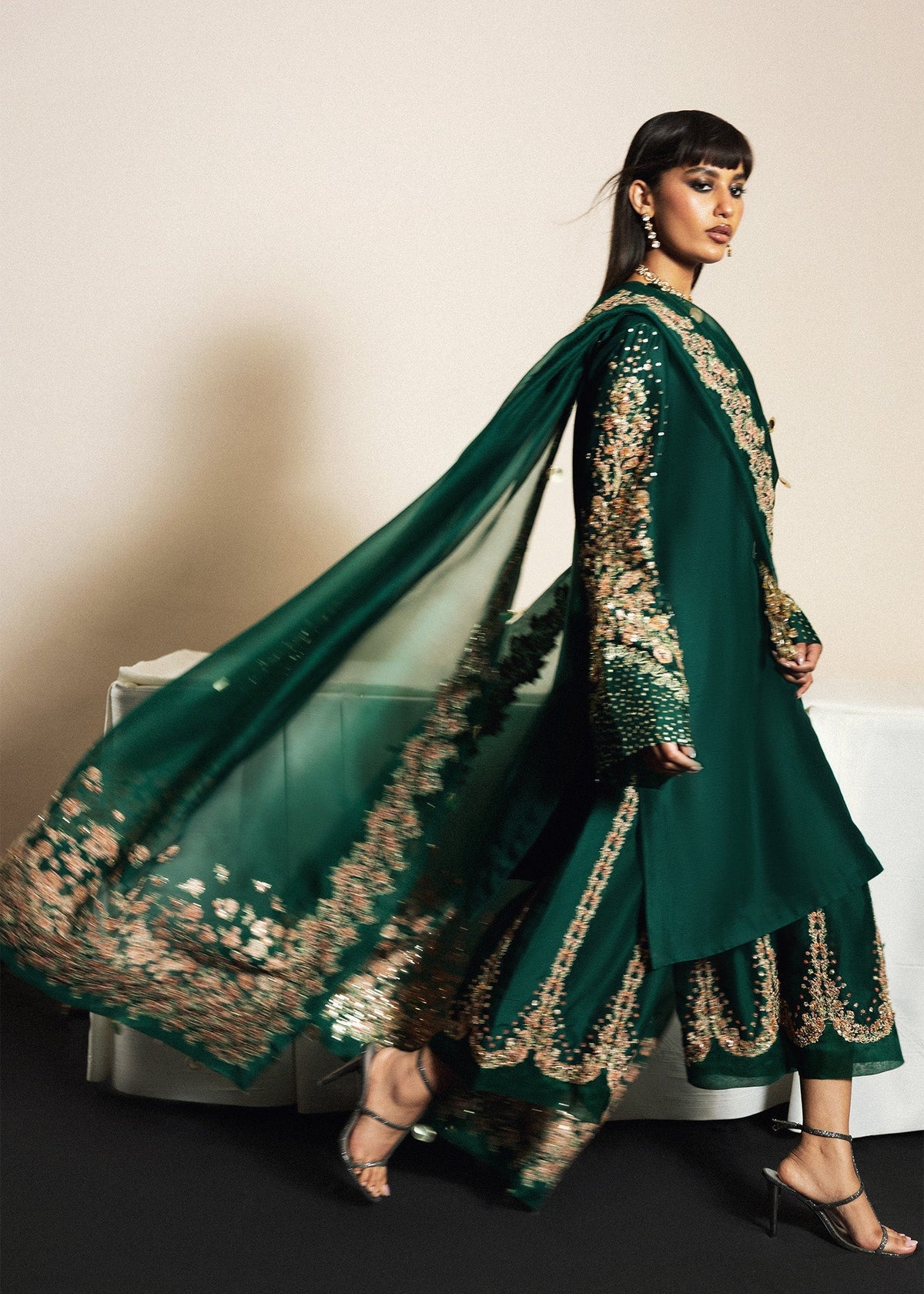 Hussain Rehar | Luxury Pret 26 | Noor Lepoque - Designer Dress - Type : Ladies Clothes - Available at Libayah - 100% Original