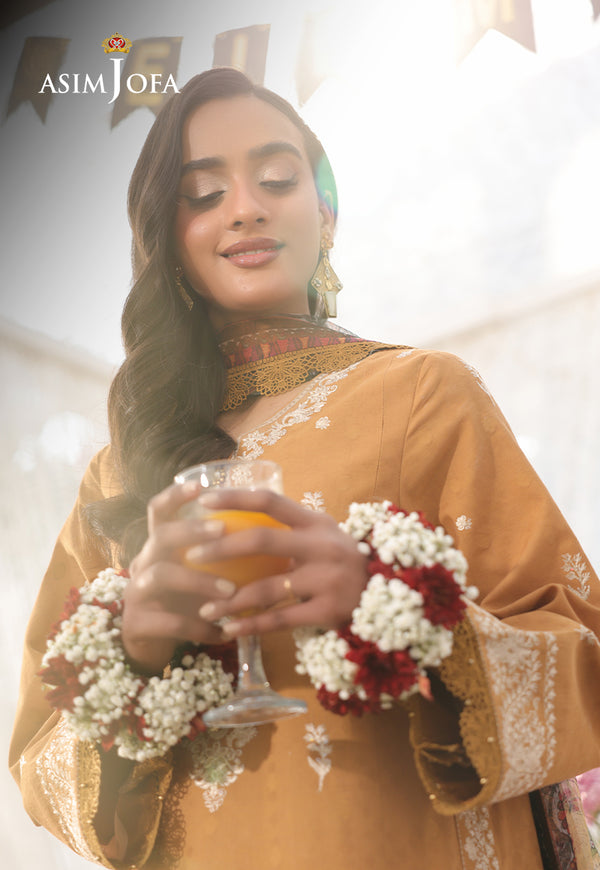 Asim Jofa | Summer Rhapsody | AJUBU-04 Embroidered Jacquard by Asim Jofa - Designer Dress  - Type : Ladies Clothes - Available at Libayah - 100% Original 