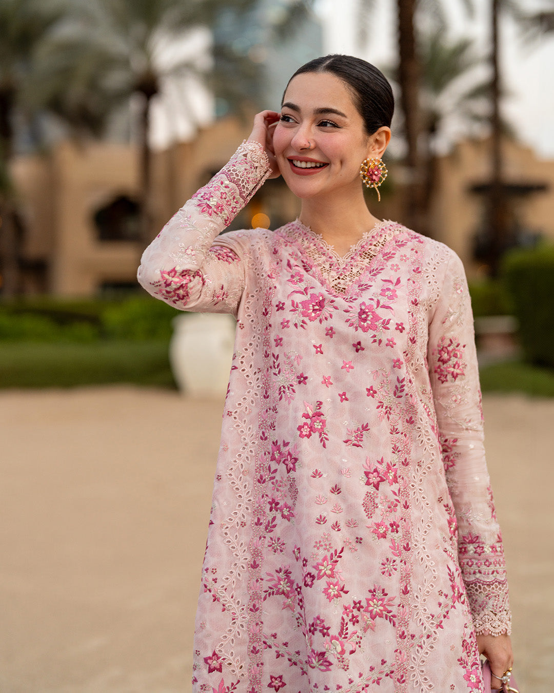 Faiza Saqlain | AYA - Unstitched Luxury Lawn '26 | Lamija by Faiza Saqlain - Designer Dress  - Type : Ladies Clothes - Available at Libayah - 100% Original 