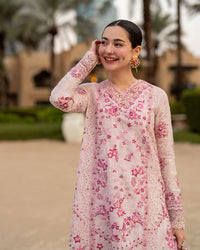 Faiza Saqlain | AYA - Unstitched Luxury Lawn '26 | Lamija by Faiza Saqlain - Designer Dress  - Type : Ladies Clothes - Available at Libayah - 100% Original 