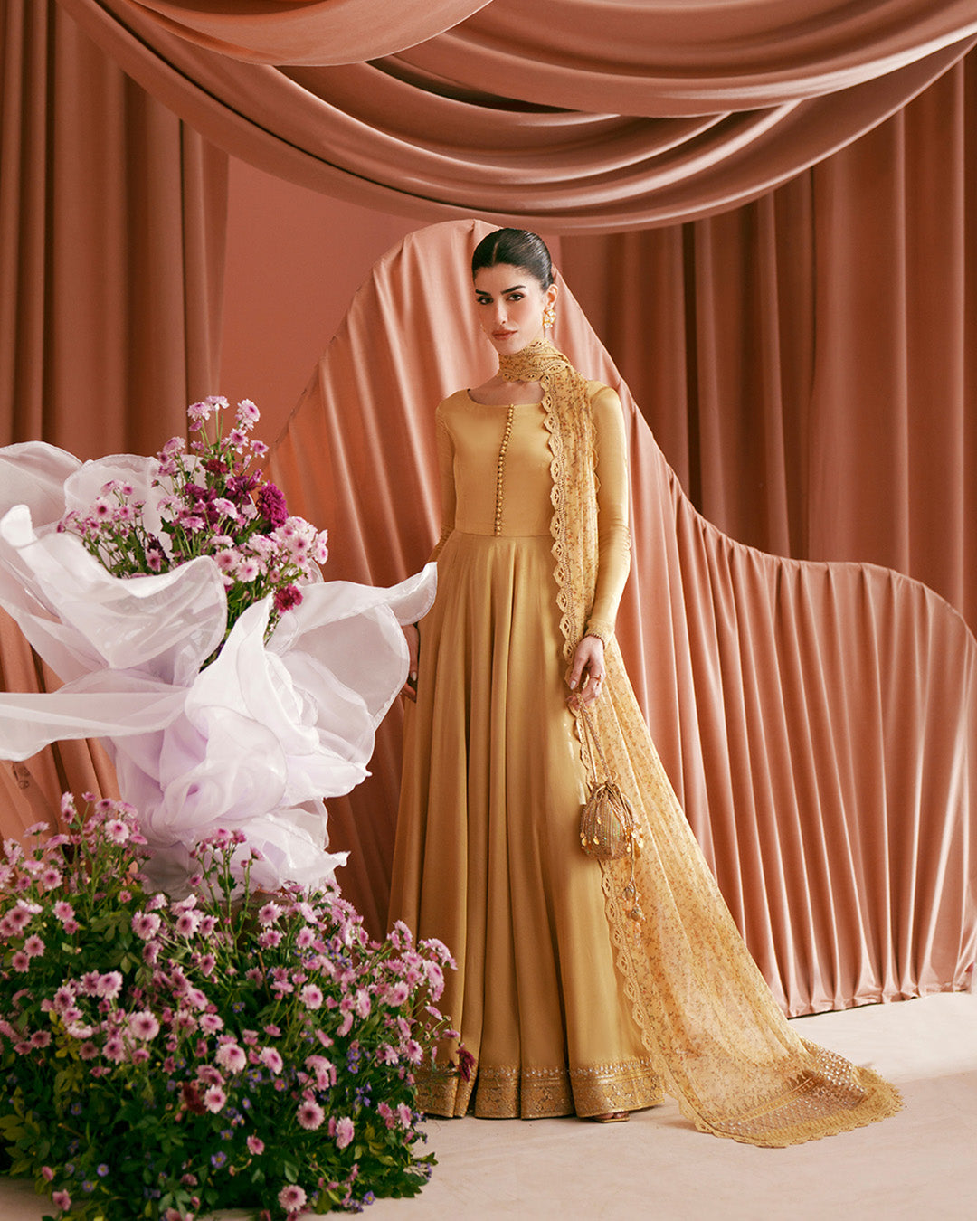 Faiza Saqlain | Roim Silk Edit | Alaa by Faiza Saqlain - Designer Dress  - Type : Luxury Dress - Available at Libayah - 100% Original 