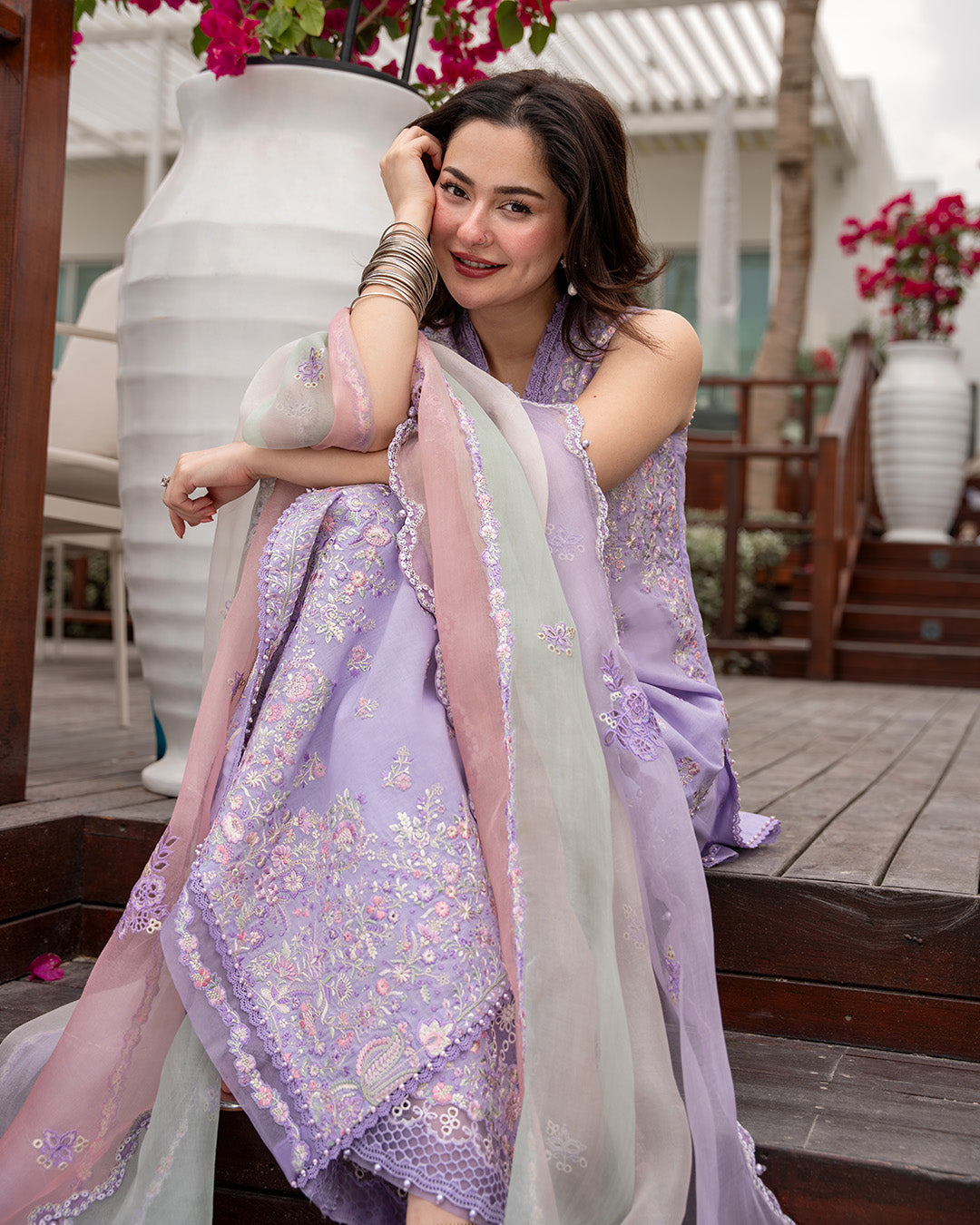 Faiza Saqlain | AYA - Unstitched Luxury Lawn '26 | Suela by Faiza Saqlain - Designer Dress  - Type : Ladies Clothes - Available at Libayah - 100% Original 