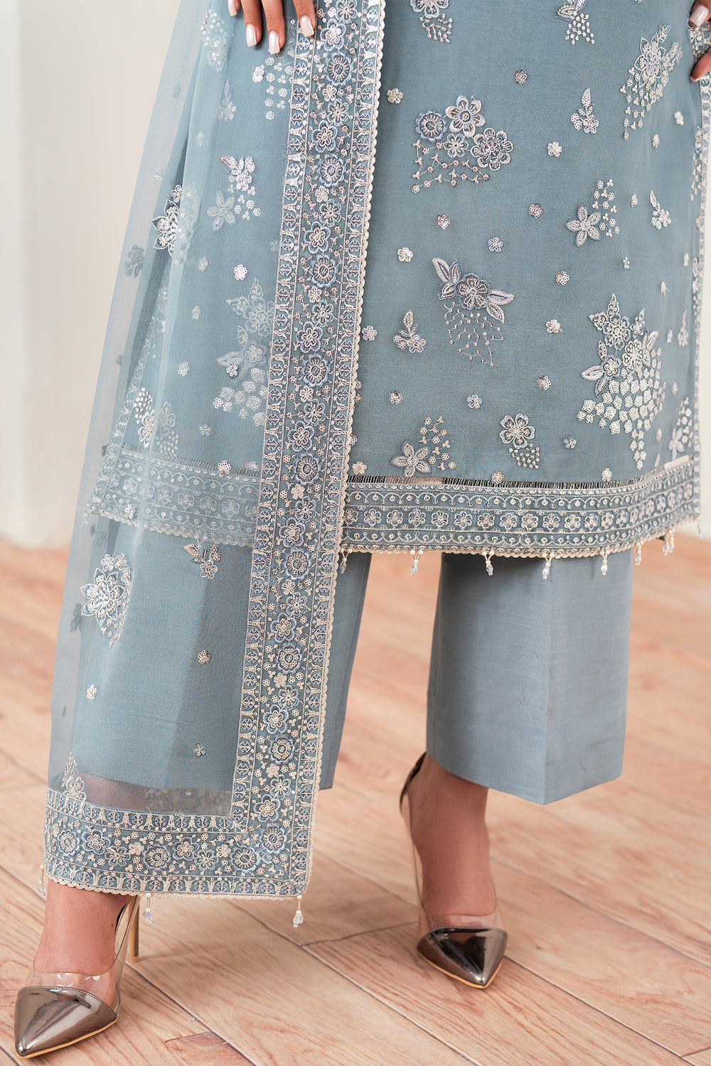 Farasha | Essence Formals 25 | Aqua Bliss by Farasha - Designer Dress  - Type : Ladies Clothes - Available at Libayah - 100% Original 