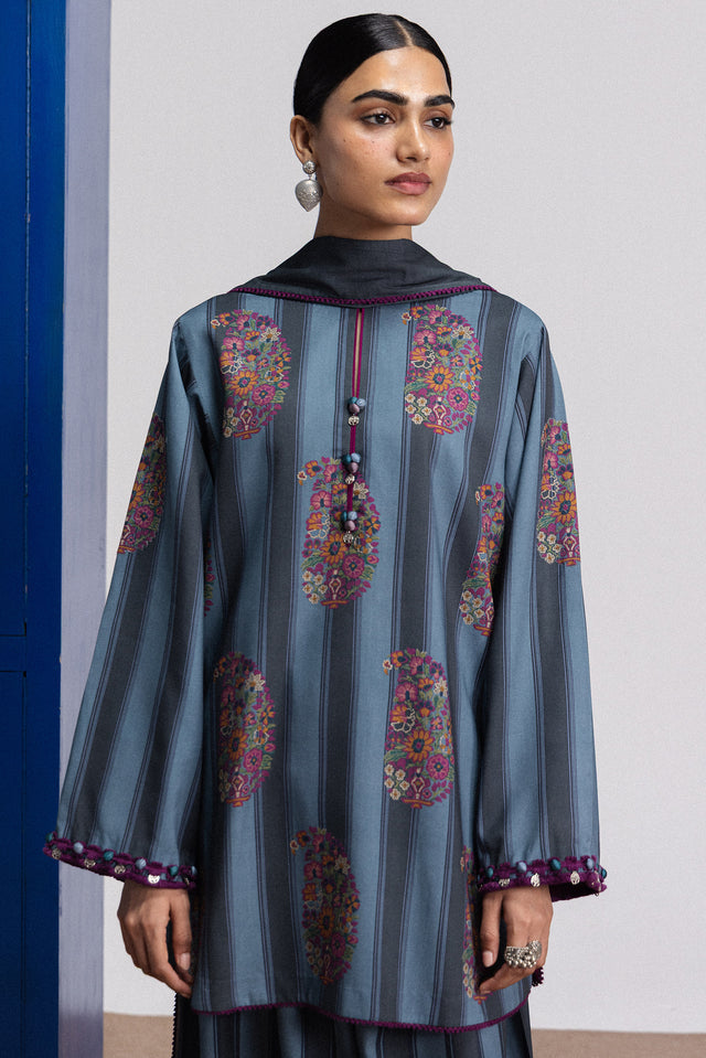 Zara ShahJahan | Coco Prints Winter 26 | Rania-4B by Zara ShahJahan - Designer Dress  - Type : Ladies Clothes - Available at Libayah - 100% Original 