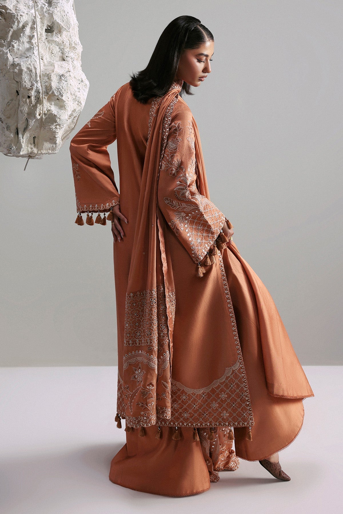 Afrozeh | Slate Ready to Wear | Anastaria by Afrozeh - Designer Dress  - Type : Ladies Clothes - Available at Libayah - 100% Original 