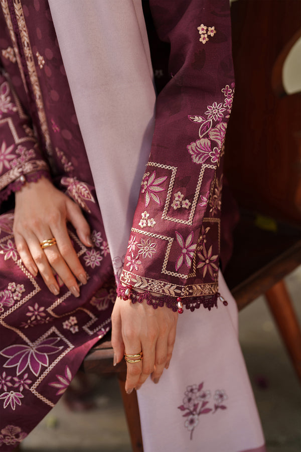 Farasha | Meline Premium Viscose 25 | Mauve Cream by Farasha - Designer Dress  - Type : Ladies Clothes - Available at Libayah - 100% Original 