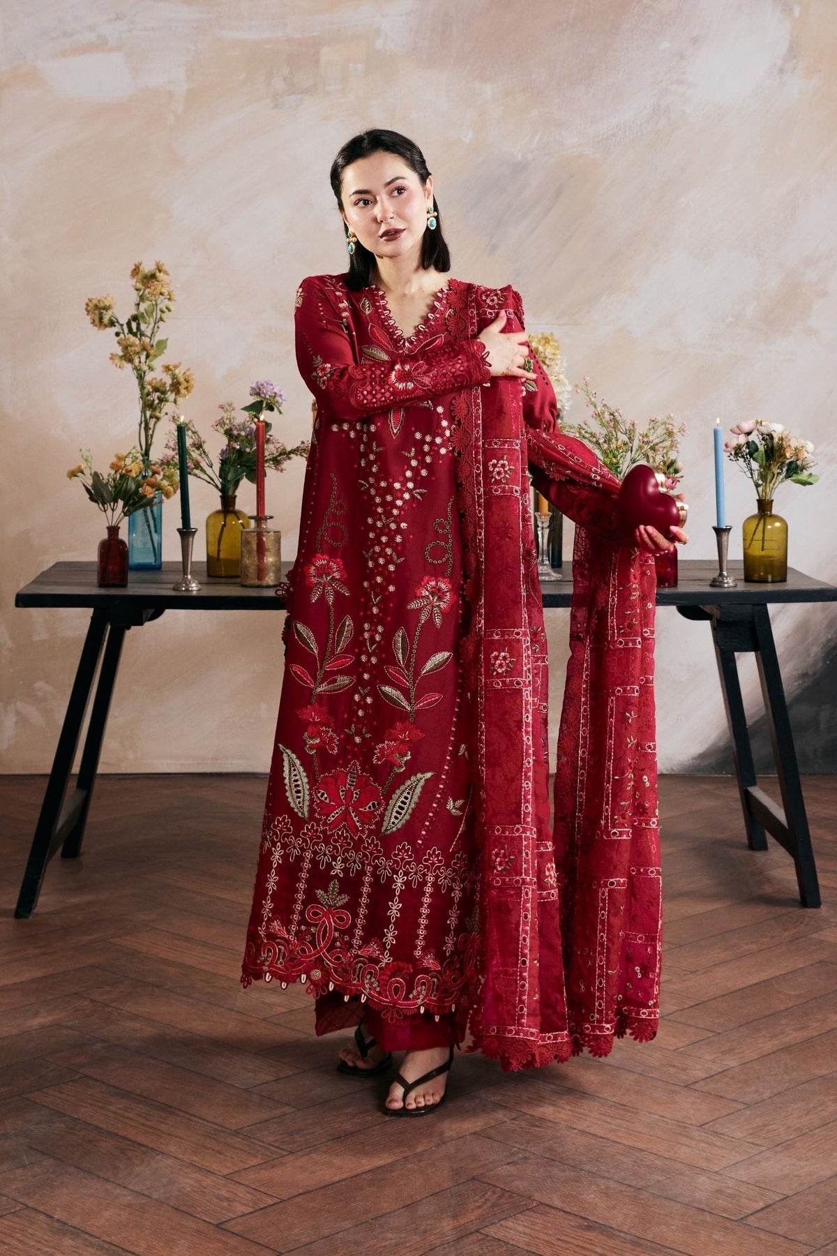 Maryam Hussain | Luxury Lawn 26 Vol 2 | Daneen by Maryam Hussain - Designer Dress  - Type : Ladies Clothes - Available at Libayah - 100% Original 