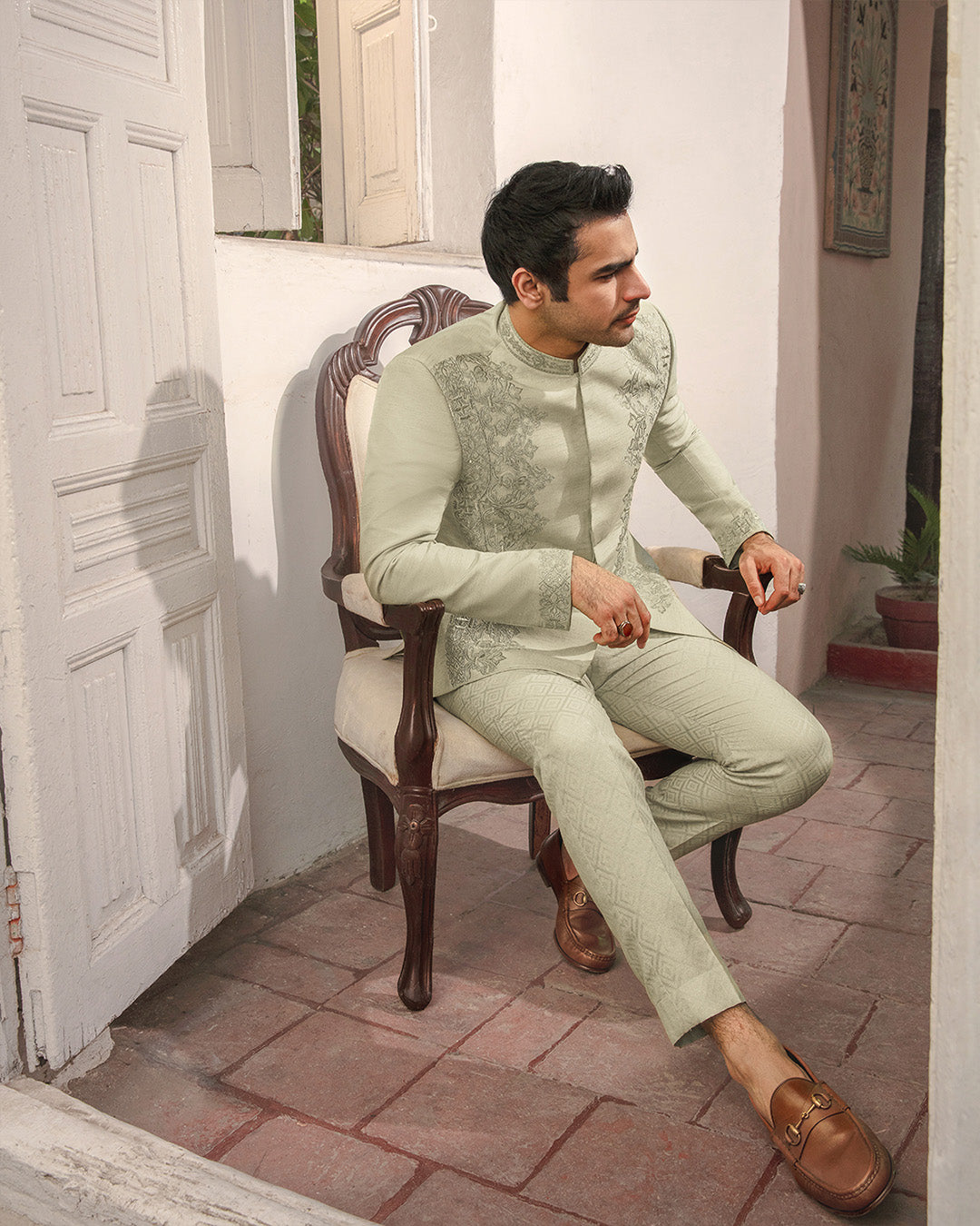 Pakisatni Menswear | Faiza Saqlain | Gazsi by Faiza Saqlain - Designer Dress - Type: MensWear - Available at Libayah - 100% Original