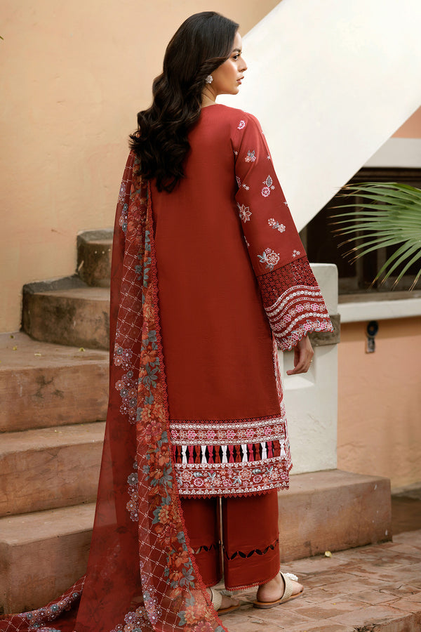 Farasha | Summer Weaves Embroidered Lawn | Russet Flames by Farasha - Designer Dress - Type: Ladies Clothes - Available at Libayah - 100% Original