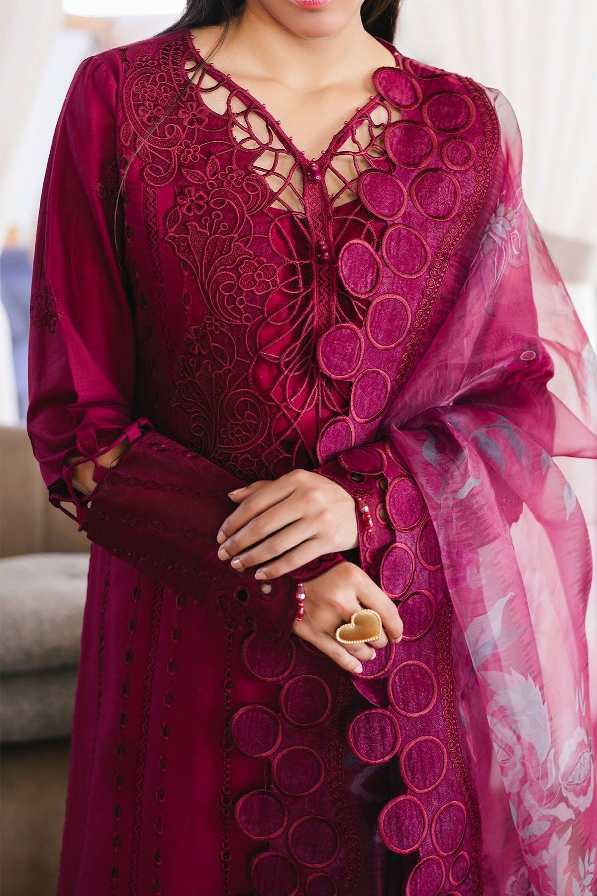 Nureh | Eid Escape Lawn | LEENA NE-89 by Nureh - Designer Dress - Type: Ladies Clothes - Available at Libayah - 100% Original