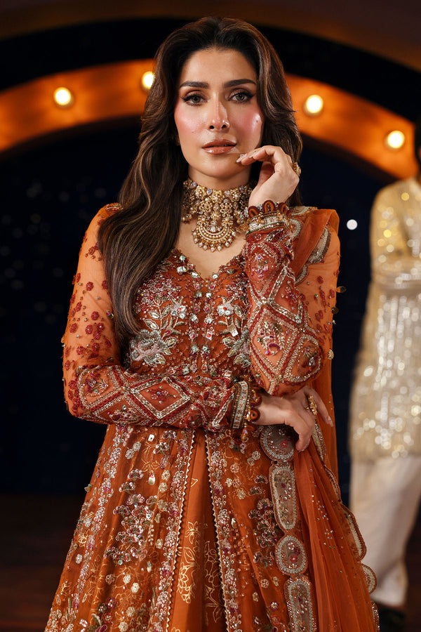 Nureh | Jhoomro Formals | NL-80 Zardozi by Nureh - Designer Dress  - Type : Ladies Clothes - Available at Libayah - 100% Original 