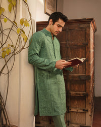 Pakisatni Menswear | Faiza Saqlain | Ardvan by Faiza Saqlain - Designer Dress - Type: MensWear - Available at Libayah - 100% Original