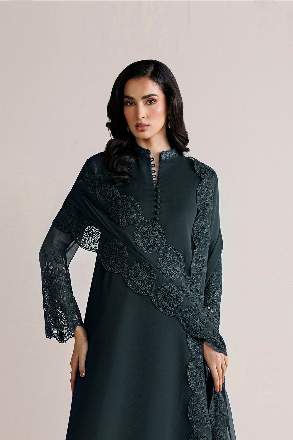 Farasha | Chiffon Essentials 26 | Moonlit Smoke by Farasha - Designer Dress  - Type : Ladies Clothes - Available at Libayah - 100% Original 