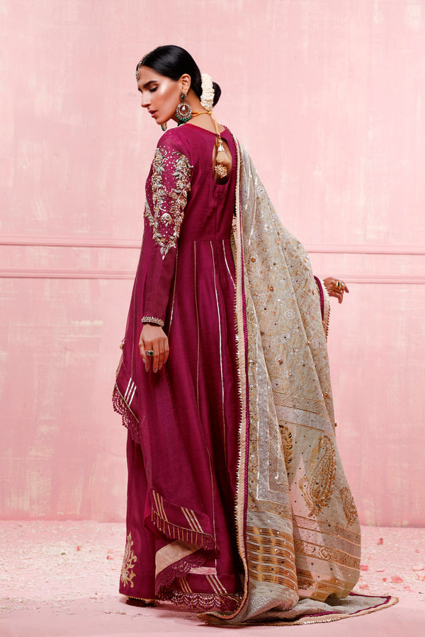 Wahajmkhan | Festive Fiesta Formals | MAGENTA MAGNIFICENCE by Wahaj M.Khan - Designer Dress - Type: Ladies Clothes - Available at Libayah - 100% Original