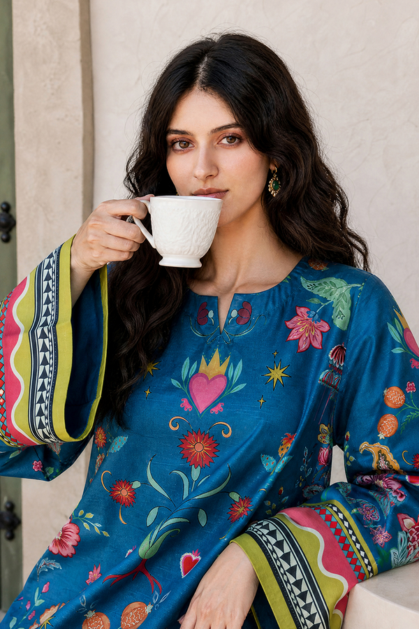 Saad Shaikh | Ease Fall Edit 26 | D-04 Kaftan by Saad Shaikh - Designer Dress  - Type : Ladies Clothes - Available at Libayah - 100% Original 